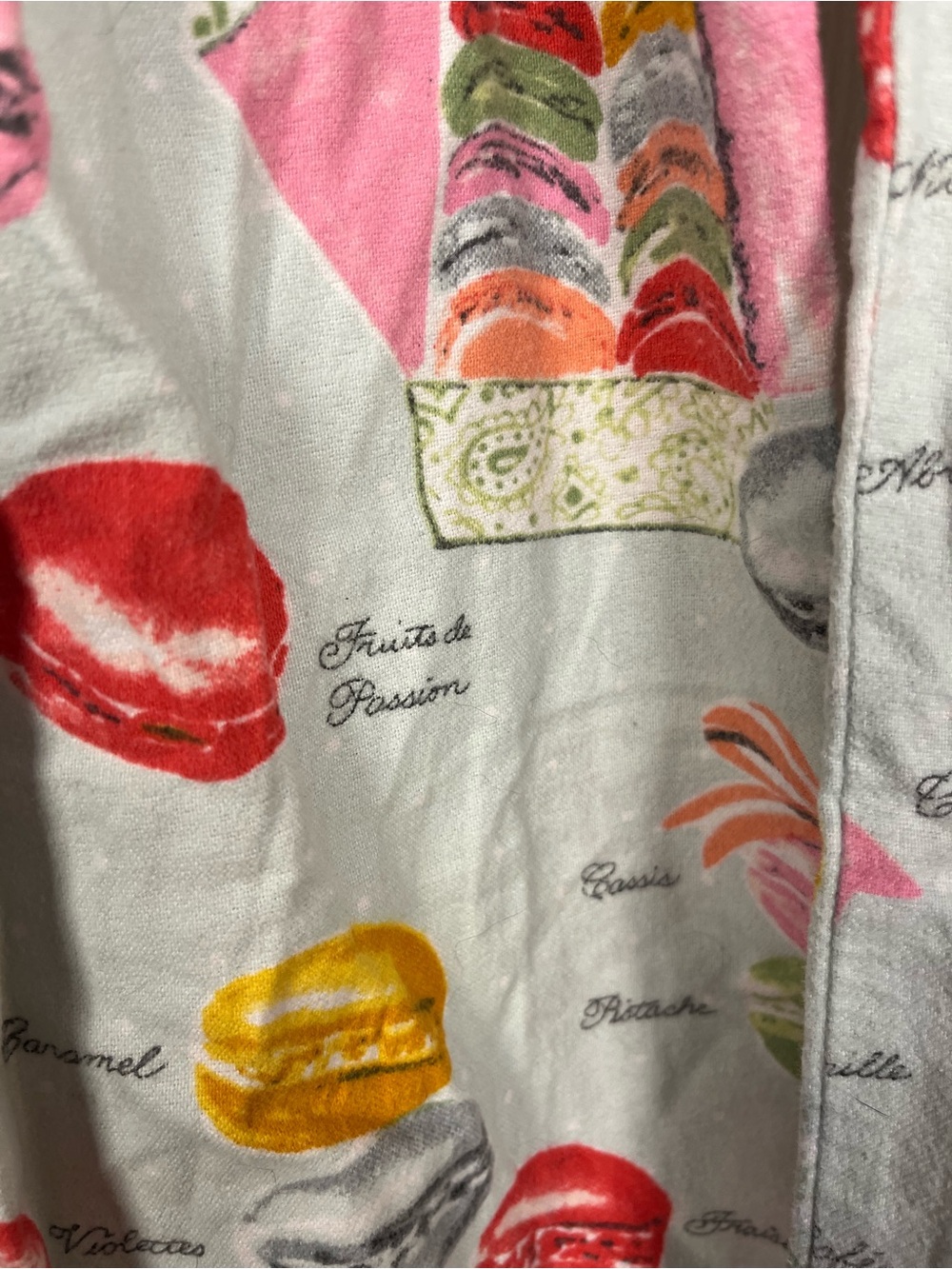Nick & Nora Light Mint Pajama Pants with Colorful Macaron - Small - Picture 4 of 13